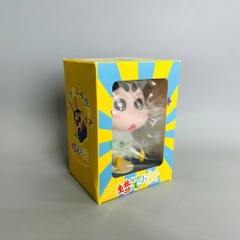 Mô Hình Shin áo xanh lắc đầu - cao 13cm - ngang 9cm - dọc 7cm - nặng 200gram + Hộp Màu N3-T2