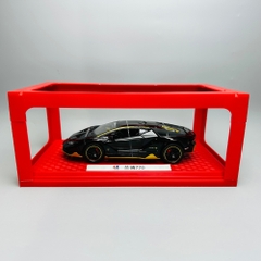 Mô Hình Xe Lamboghini 1:24 đen Hợp kim có thể mở cửa - bánh sau chạy cót - Có tiếng - đèn pha sáng - Dài 20.5cm - rộng 9.5cm - cao 5cm - nặng : 500gram - FULL BOX : box màu SKU : oto121 - N3-K8-T2-S2