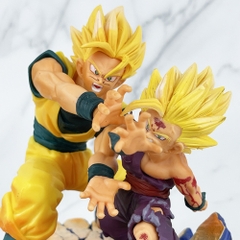 Mô hình DragonBall Goku và Gohan trạng thái chiến đấu - Cao 17cm - nặng 700gram - Dragon Ball - Bọc Túi OPP - Hộp Màu - N1-K22-T1-S3