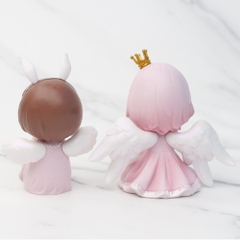 Mô Hình búp bê bộ 4 Thiên Thần Michelle vương miện có cánh - Cao 9cm - nặng 270gram - Figure  Búp Bê Công Chúa - No box - N3-K35-T2-S2