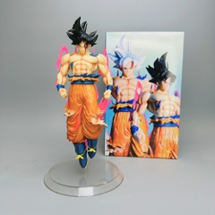 Mô Hình Dragon Ball Songoku vô cực tóc đen cởi trần dang tay - Cao 24cm - Nặng 300gram - Figure DragonBall - No box - N1-K44-T1-S2