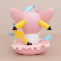 Hàng Cao Cấp -  Mô Hình Pokemon pikachu hồng đeo nơ bản cao cấp - Cao : 12cm - Nặng : 300gram - Figure pokemon - Full Box - N1-K51-T4-S3