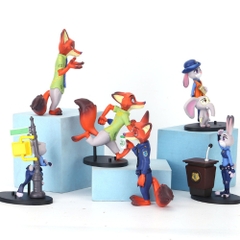 Mô hình bộ 6 nhân vật Zootobia Bản B  . Cao 4 - 11cm , nặng 350gram - Figure Zootobia - SKU : hm182