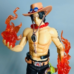 Mô Hình OnePiece Ace dáng đứng siêu ngầu có gậy chống lưng Cao : 21cm nặng 160g - One Piece - Bọc Túi Opp - No Box - N1-ST20