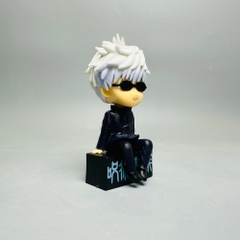 Mô Hình Gojo Satoru Tóc trắng Đeo kính - Cao 11cm - nặng 100Gram - Box màu   : bọc túi OPP - Figure anime Jujutsu Kaisen - N1-K39-T3-S2