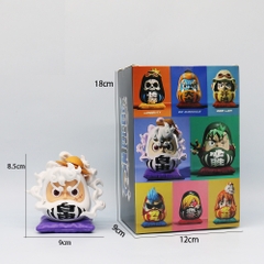 Mô Hình OnePiece luffy chibi Tượng thần tài Daruma - Cao 8.5cm - nặng 200gram - Figure OnePiece - Có Hộp Màu N1-K22-T3-S3