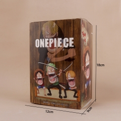 Mô Hình OnePiece Bộ 3 Luffy - Zoro - Sanji - Cao 12cm - nặng 300gram - Bọc túi OPP - Hộp Màu - N3-K42-T1-S3