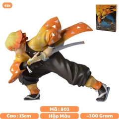 Mô hình figure Demon Slayer Agatsuma Zenitsu Cao 15cm -  Kimetsu No Yaiba - Box màu - N4-K9-BL3-N1-K7-T3-S1