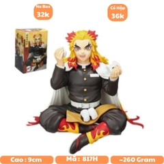 Mô Hình Kimetsu No Yaiba Viêm Trụ dáng ngồi cao 12cm - Figure Thanh gươm diệt quỷ - No Box - N4-K12-BL4-N1-K3-T3-S2