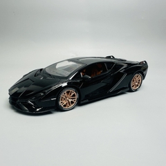 Mô Hình Xe lamborgini đen 1:24 Hợp kim - Có tiếng - đèn pha sáng - Dài 21cm - rộng 9cm - cao 5cm - nặng ~ 800gram - FULL BOX : box màu SKU : oto227 - N3-K6-T1-S2