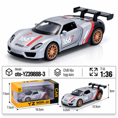 Mô Hình xe oto Porsche 918 Weissach hợp kim , tỉ lệ 1:36 - Dài 12.5cm - rộng 5.2cm - cao 3cm - SKU : oto-YZ39888-3 - ( Vat : 103-01-35 )