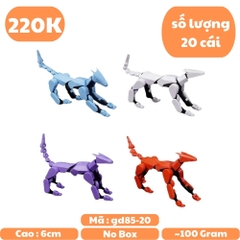 Bán 20 cái - Giá 11k 1 cái - Mô Hình Lắp Ghép Dummy chó 3D - chiều cao : 6cm  Chiều Dài : 14cm cân nặng : 100gram - No Box N1-T2