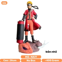 Mô Hình Naruto dáng đứng siêu ngầu có base bản nhỏ cao - 26cm - Nặng - 400gram - Figure Naruto - No Box - K3-T1-S7