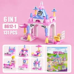 Bộ Lắp Ghép Trò Chơi Vòng Đu Quay Ngựa Mini 6in1. SKU: LG-8612-8  - ( Vat : H781 !!! ) - K85-T3-S8 - K11-T1-S1