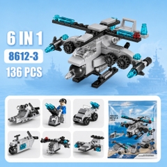 Bộ Lắp Ghép Robot Chiến Đấu 6in1 136pcs. SKU: LG-8612-3-  ( Vat : H781 !!! )  - K85-T3-S3