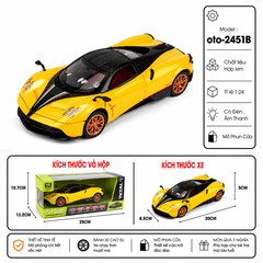 Xe thể thao nhiều màu sắc chất liệu hợp kim , tỉ lệ 1:24 : SKU : oto-oto-2451B ( Vat : 103-01-150 )