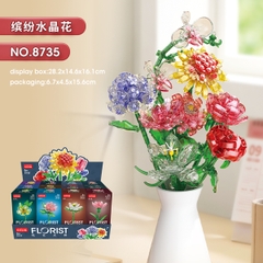 Combo 12 Mẫu Bộ Lắp Ghép Cành Hoa. SKU: LG-8735 (VAT 001-C12-150) K104-T1-S12