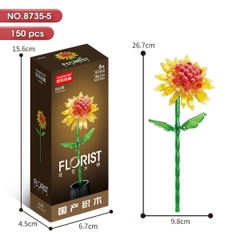Bộ Lắp Ghép Cành Hoa Hướng Dương 150pcs. SKU: LG-8735-5 (VAT 001-06-11) - K129-T3-S5