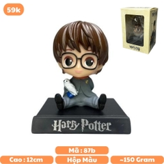 Mô Hình lắc đầu hary potter cầm cú mèo - Cao 12cm - nặng 150gram - Phụ kiện : đế + miếng dán - FULL BOX : box màu - N3-K28-T3-S3