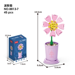 Combo 2 Bộ lắp ghép Hoa cúc- Cung Thiên Bình 45pcs. SKU: LG-8813-7-C (VAT 001-C2-11) - K119-T3-S7
