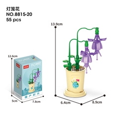 Combo 2 Bộ lắp ghép Hoa đèn lồng tuyết 55pcs. SKU: LG-8815-20-C (VAT 001-C2-11) - K122-T3-S8