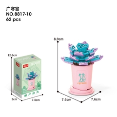 Combo 2 Bộ lắp ghép Hoa- Cung Ma Kết 62pcs. SKU: LG-8817-10-C (VAT 001-C2-11) - K131-T3-S10