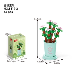 Combo 2 Bộ lắp ghép Hoa- Cung Kim Ngưu 46pcs. SKU: LG-8817-2 (VAT 001-C2-11) - K131-T3-S2