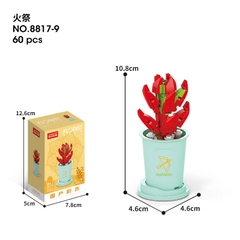 Combo 2 Bộ lắp ghép Hoa- Cung Nhân Mã 60pcs. SKU: LG-8817-9-C (VAT 001-C2-11) - K131-T3-S9