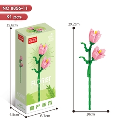 Bộ Lắp Ghép Cành HoaChuông Hồng 91pcs. SKU: LG-8856-11 (VAT 001-06-11) - K134-T1-S11