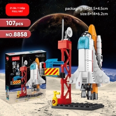 Bộ đồ chơi lắp ghép tàu vũ trụ 107pcs. SKU: LG-8858 ( VAT 001-25-11 ) K121-T1-S4