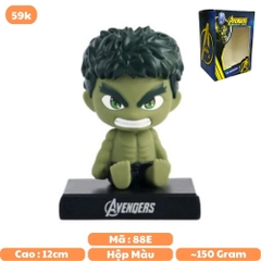 Mô Hình đồ chơi -  Hulk Lắc Đầu - Avengers - Bộ lắc đầu - Có Hộp Đẹp - Có Hộp Đẹp - N3-K24-T2-S2