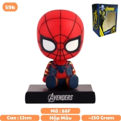 Mô Hình đồ chơi -  Người Nhện Lắc Đầu - Avengers - Bộ lắc đầu - Có Hộp Đẹp - K74-T3-S6