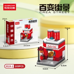 Bộ Đồ Chơi Lắp Ghép Mô Hình Cửa Hàng coca cola - 103pcs - Full Box - Sku : LG-8924-1 ( VAT 001-11-11) K120-T1-S1