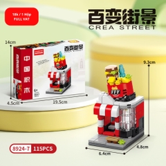 Bộ Đồ Chơi Lắp Ghép Mô Hình Cửa Hàng KFC - 115pcs - Full Box - Sku : LG-8924-7 ( VAT 001-11-11) K120-T1-S7