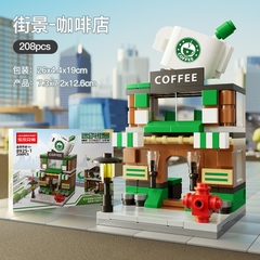 Bộ Lắp Ghép Mô Hình Cảnh Đường Phố- Cửa Hàng Starbucks 190pcs. SKU: LG-8925-1 (VAT 001-11-30) - K126-T1-S1