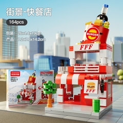 Bộ Lắp Ghép Mô Hình Cảnh Đường Phố-Cửa Hàng KFC 164pcs. SKU: LG-8925-5 (VAT 001-11-30) - K126-T1-S5