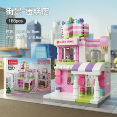 Bộ Lắp Ghép Mô Hình Cảnh Đường Phố-Cửa Hàng Bánh Ngọt 185pcs. SKU: LG-8925-8 (VAT 001-11-30) - K126-T1-S8