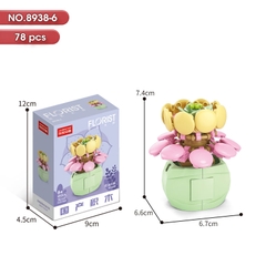 Bộ lắp ghép Hoa 78pcs . SKU: LG-8938-6 ( VAT 001-06-11 ) K118-T1-S6