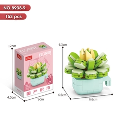Bộ lắp ghép Hoa 153pcs . SKU: LG-8938-9 ( VAT 001-06-11 ) K118-T1-S9