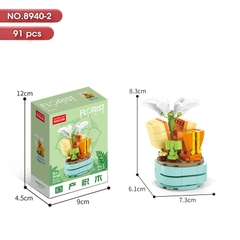 Bộ lắp ghép Hoa 91pcs . SKU: LG-8940-2 ( VAT 001-06-11 ) K130-T1-S2