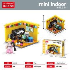 Bộ Lắp Ghép Mô Hình Phòng Âm nhạc 163pcs. SKU: LG-8969-3 (VAT 001-12-30) - K111-T2-S3