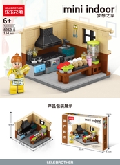 Bộ Lắp Ghép Mô Hình Phòng Bếp 154pcs. SKU: LG-8969-8 (VAT 001-12-30) - K111-T2-S8