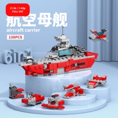 Đồ Chơi Lắp Ghép Lego Tàu Chiến Đỏ (6 IN 1) - 138pcs - Full Box - Sku : LG-8970-1 ( VAT 001-22-11 ) K116-T1-S5