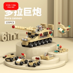Đồ Chơi Lắp Ghép Lego Xe Tăng (6 IN 1) - 135 hạt - Full Box - Sku : LG-8970-5 ( VAT 001-22-11 ) - K116-T1-S9 - K116-T3-S9