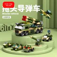 Đồ Chơi Lắp Ghép Lego Xe Tên Lửa (6 IN 1) - 135 hạt - Full Box - Sku : LG-8970-7 ( VAT 001-22-11 ) K116-T1-S11
