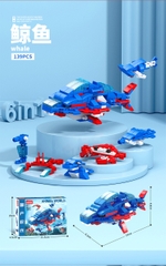 Đồ Chơi Lắp Ghép Cá Voi (6 IN 1) - 138 hạt - Full Box - Sku : LG-8971-5 (VAT 001-16-11) - K84-T2-S5 - K85-T2-S5