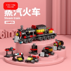 Đồ Chơi Lắp Ghép Lego Tàu Hoả (6 IN 1) - 118 hạt - Full Box - Sku : LG-8971-4 ( VAT 001-22-11 ) - K84-T2-S4