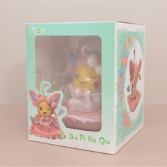 Hàng Cao Cấp -  Mô Hình Pokemon pikachu hồng đeo nơ bản cao cấp - Cao : 12cm - Nặng : 300gram - Figure pokemon - Full Box - N1-K51-T4-S3
