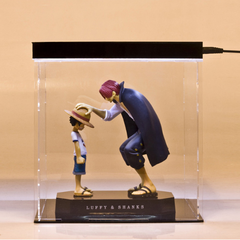 Mô hình đồ chơi - Luffy và Shanks tóc đỏ -  One Piece - N4-K3-BL2
