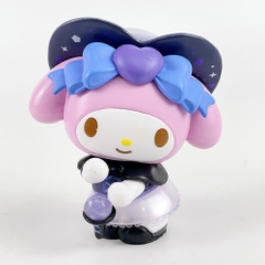 Mô hình kuromi Bộ 6 Melody Kuromi - cao 7.5 - 9.5cm - Nặng 50gram - Bọc Túi - hộp màu  - N3-K36-T1-S1
